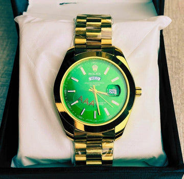 Luxury Golden Rolex Style Watch for Men – Premium Stainless Steel, Elegant Design